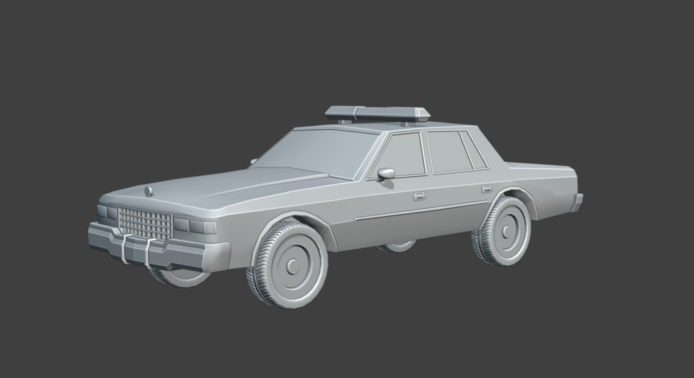 3D-Modell Polizeiauto
