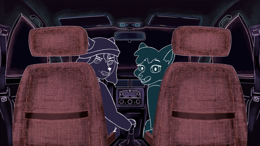 Pola und Freya werden auf die Polizei im Paralleluniversum aufmerksam im Film "Dimenscape"